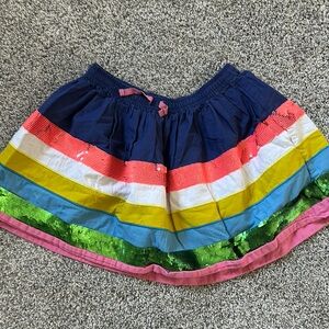 Mini Boden Colorful Sequin  Striped Skirt 9/10